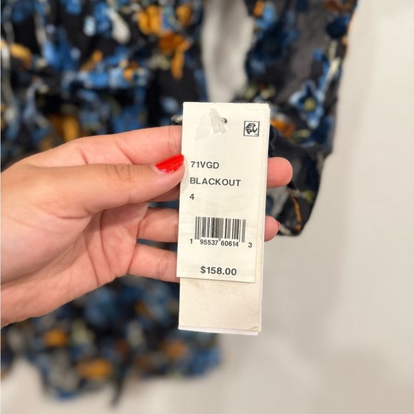 NWT French Connection Multicolor Long Sleeve Dress - Picture 2 of 6